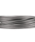 164 Ft One Quarter Inch Stainless Steel Wire Rope Cable 7x19 Aircraft Cable For Railing And Heavy Duty Zip Line 6400 Lb Breaking Strength