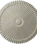 Shakur Ceiling Medallion 24 Inch Diameter 3 Inch Projection Cream Crackle Finish Lightweight Canopy Compatible Hand Painted