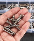 Must Have Assorted Stainless Steel Countersunk Head Hex Socket Screws Kit With Nuts And Washers M3 M4 M5 Metric Bolts