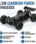 Black Carbon Fiber RC Car Chassis For WLtoys K969 K979 K989 K999 P929 P939 Lightweight Yet Ultra Strong One Twenty Eighth Scale Replacement Part