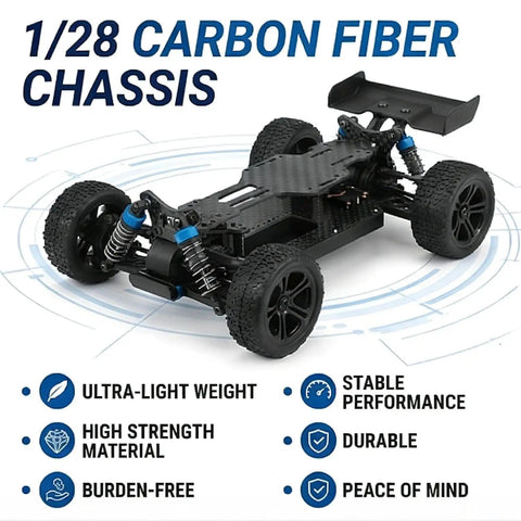 Black Carbon Fiber RC Car Chassis For WLtoys K969 K979 K989 K999 P929 P939 Lightweight Yet Ultra Strong One Twenty Eighth Scale Replacement Part