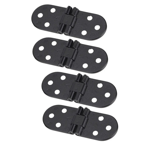 Four Piece Zinc Alloy Flap Door Hinges In Sturdy Black For Cabinets And Tables, compact design, perfect for DIY home furniture upgrade