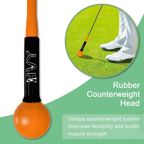 Golf Swing Training Aid To Boost Strength Tempo And Flexibility Build Lag And Core Power For Indoor And Outdoor Practice