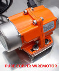 Pro Grade Heavy Duty Concrete Vibration Table Test Bench With Stainless Steel Platform 50 By 50 Cm Low Noise High Power Motor 3000 RPM One To Two MM Amplitude Thick Spring Design For Efficient Concrete Compaction And Stress Testing. Orange electric vibration motor