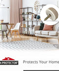 Living room with 8 Pack 1 Inch Screw On Chair Sliders Floor Protectors For All Surfaces Easy Install Glide Furniture Smoothly