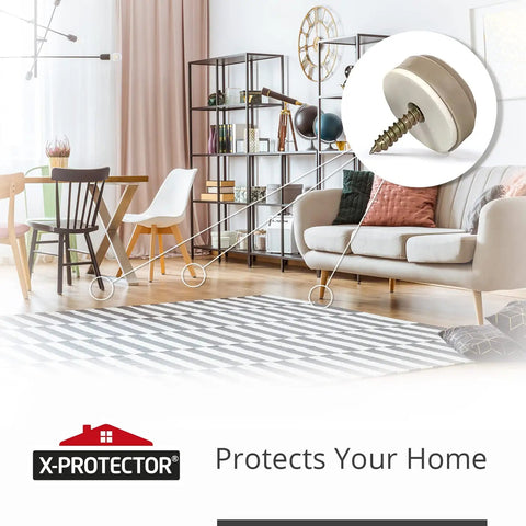 Living room with 8 Pack 1 Inch Screw On Chair Sliders Floor Protectors For All Surfaces Easy Install Glide Furniture Smoothly