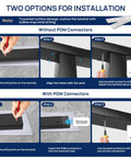 Installation guide for 10 Ft Black Aluminum Handrail Featuring Pro Grade Powder Coating and Top Shelf Nylon End Caps.