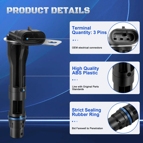 Camshaft Position Sensor For 1999 To 2006 GM Trucks And SUVs Replaces PC273 And 917 715 Upgrade, 3-pin ABS plastic