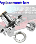 Front Wheel Hub And Bearing Assembly Kit Fits Tacoma 1995 2004 4WD 2.4L 2.7L 3.4L Engines Replacement Wheel Hub Bearing