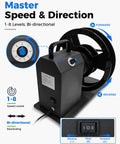 Kickass Heavy Duty Automatic Label Rewinder With Eight Speed Levels And Two Way Rewinding Tech For Coreless Rolls And Fits All Standard One Point Five Three Inch Cores No Hassle Setup speed control and bi-directional features.
