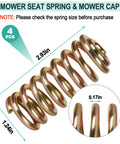 4Pcs Lawn Mower Seat Suspension Spring Replacement Kit For Riding Mowers And Zero Turn Machines Fits MTD Troy Bilt Cub Cadet Craftsman Columbia