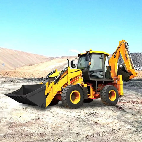 All Terrain 4WD Backhoe Loader Built Tough With Heavy Duty Hydraulic System For Landscaping Construction And Farm Jobs