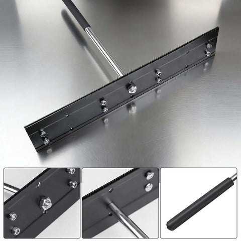Heavy Duty 16 Inch Sheet Metal Folding Tool With Dual Depth Three Eighths And One Inch Bends, PVC handle close-up