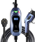 Level 2 EV Charger 40A 240V With 25Ft Cable For Fast Home Charging, Universal SAE J1772 Compatibility, plug and connector view