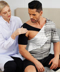 Post Op Shoulder Surgery Recovery Shirt For Men With Side Snaps And Tear Away Design Rotator Cuff Rehab Friendly Soft Graphic Tee
