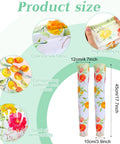 12 Pairs Gardening Arm Sleeves For Women And Men All Day Sun Shield Cooling Flower Pattern Sleeves For Farmers And Gardeners Built For Work Running Sports Cycling Hiking shown with size and floral detail