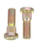 Secure Your Wheels With These 2 Pack M10 Wheel Lug Bolts Metal Studs showing heavy duty steel bolts with golden finish