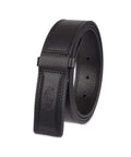 No Metal Visible Mechanic Belt For Men Black Large No Scratch Belt With Hidden Buckle on a white background