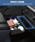 Ford Jump Seat Center Console Organizer Front Armrest Tray For 2011-2025 F150 F250 F350 F450 F550 F650 Trucks showing compartments with items inside