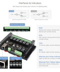 8 Channel Ethernet Relay Module With Modbus RTU TCP PoE Power and LED indicators for network status monitoring