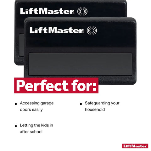 Security Plus 1 Button Garage Door Opener And Gate Remote Control Pack Of 2 Universal Compatibility with LiftMaster branding