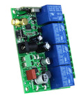 Four Channel Wireless Remote Control Switch Kit 433MHz 12V 24V 36V 10A Receiver With Two Transmitters For Garage Doors Motors Industrial Equipment And Home Automation Simple Install Wide Voltage Range Durable Build, four-channel relay board
