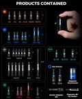 Toolant 40-Piece Impact Driver Bit Set front view; by Amazon; S2 steel bits; color-coded rings; magnetic case