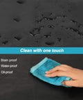 Waterproof Vinyl Apron For Heavy Duty Chemical Work, 40 Inch Adjustable Bib With Neck Strap Black Dishwashing Shield, cleaned easily