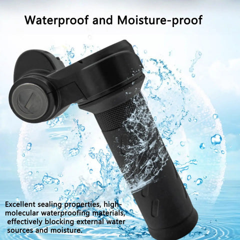 Full Twist Ebike Throttle Grip For Q20 Systems 3 Pin Waterproof Controller with splash demonstration