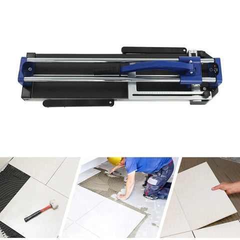 31 Inch Manual Tile Cutter Heavy Duty Precision Scoring Tool With Ball Bearings And Ruler Bar for precise cuts on wall tiles.