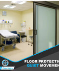 SY America hospital bed casters, 6x2 in thermoplastic rubber, non-marking; 1000 lb capacity.
