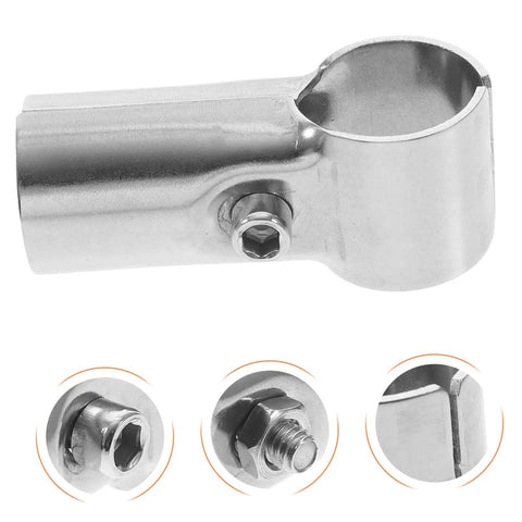 Stainless Steel T Clamp Set For Chain Link Fence Greenhouse Shelves End Rails Adjustable Tube Connectors Clips For Woodworking And Farm Use Versatile Outdoor DIY Hardware For Tight Bonding And Secure Fastening