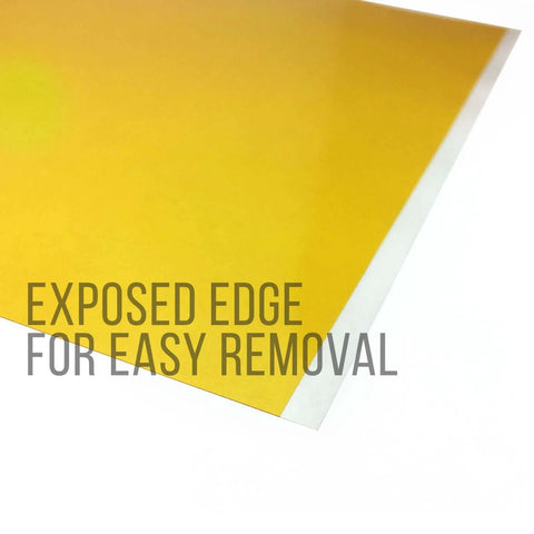Kapton Polyimide Tape For 3D Printing, High Temp Heated Bed Tape, 12 X 12 Inches, exposed edge for easy removal.