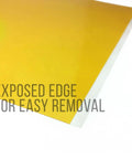 High Temp Kapton Tape Polyimide For 3D Printer Build Plate 10x10 Inches Pack Of 10 Sheets exposed edge for easy removal