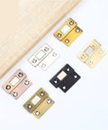 Magnetic Cabinet Catches Set For Quick Snug Closures Invisible Door Latches in gold and various finishes on wood surface