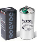 Dual Run AC Capacitor 45 Plus 5 UF 370 440V CBB65 UL Listed Round Start Capacitor For Air Conditioner Condenser Or Heat Pump Systems Easy Replacement For Compressor And Fan Motors.