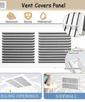 Gray Vertical Ac Return Grille Twenty By Thirty Inch Louvered Vent Cover With Removable Door For Smooth Airflow And Totally Stress Free Hvac Install Or Cold Air Intake Setup mounted on wall with 1.2mm thick aluminum.