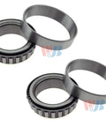 Two Front Inner Wheel Bearing Race Sets For Chevy Dodge Ford GMC And Jeep, Premium Replacement Kit With Durable Bearings