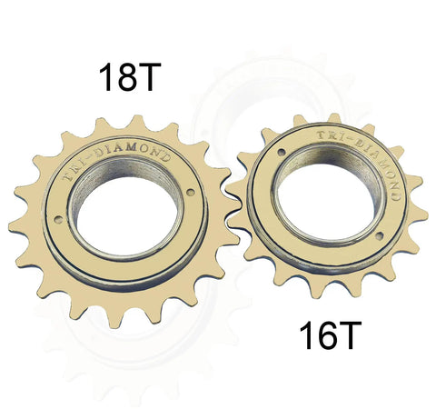 Single Speed 18T Bicycle Freewheel For Half Inch By Eighth Inch Chains With Threaded Freehub Durable Steel Replacement Part
