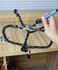 Helping Hand Soldering Tool With Table Clip And Stand Third Hand Soldering Holder for PCB Welding Projects on workbench