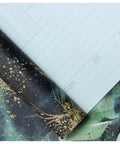 Peel And Stick Wallpaper Boho Forest Vintage Removable Self Adhesive Vinyl Mural with gold, green, black design