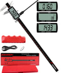Dope Digital Caliper 12 Inch With Ultra Precision 0.001 Inch Accuracy, Rechargeable USB C Caliper, IP54 Stainless Steel Vernier