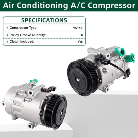 Keep Your Whip Cool In Heatwaves Direct Fit AC Compressor With Clutch swaps right onto Hyundai Elantra Kia Forte Soul cars.
