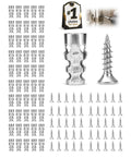 Fix Wobbly Cabinet Doors Fast With These 6x14mm Metal Expansion Screw Shrink Kit For Saggy Hinges Heavy Duty Thread Repair Tool That Stops Stripped Hardware And Locks Things Tight No Glue Needed. 6x14mm metal anchors and screws for cabinet hinge repair