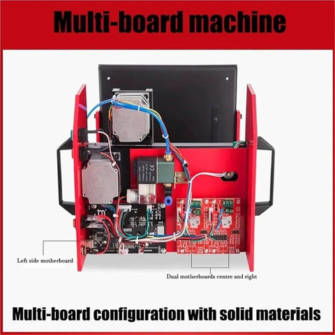 Portable Pneumatic Dot Peen Marking Machine Grease Monkey Approved Handheld Metal Engraving Tool Copper Motor Rig view of internal components.