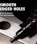 Heavy Duty 1 Inch Tungsten Carbide Tipped Hole Saw Drill Bit For Hard Metal And Sheet Metal Cutting on metal surface