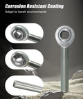 Heavy Duty 3/4 In Right Hand Shank With Jam Nut Heim Joint Rod End showcasing corrosion-resistant coating and precision bearings.