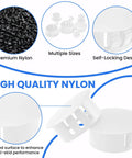 Plastic Hole Plugs Kit 200 Pieces Eight Sizes One Quarter Inch Five Sixteenth Inch Three Eighths Inch One Half Inch Five Eighths Inch