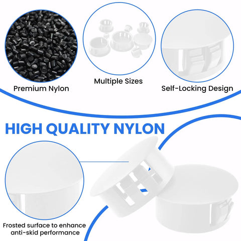 Plastic Hole Plugs Kit 200 Pieces Eight Sizes One Quarter Inch Five Sixteenth Inch Three Eighths Inch One Half Inch Five Eighths Inch