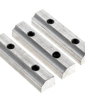D4716 3-3/16 Inch Casing Molding Knife Set Of Three For Planer Molder Heads, shown with easy install gibs, durable sharp cutters